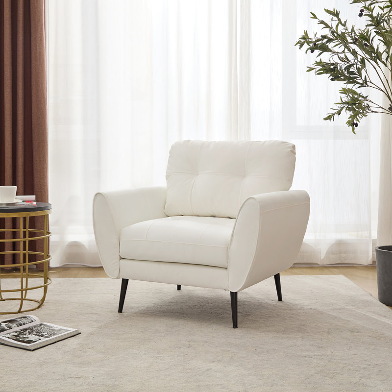 George Oliver Corvo 33.4'' Wide Tufted Armchair & Reviews | Wayfair